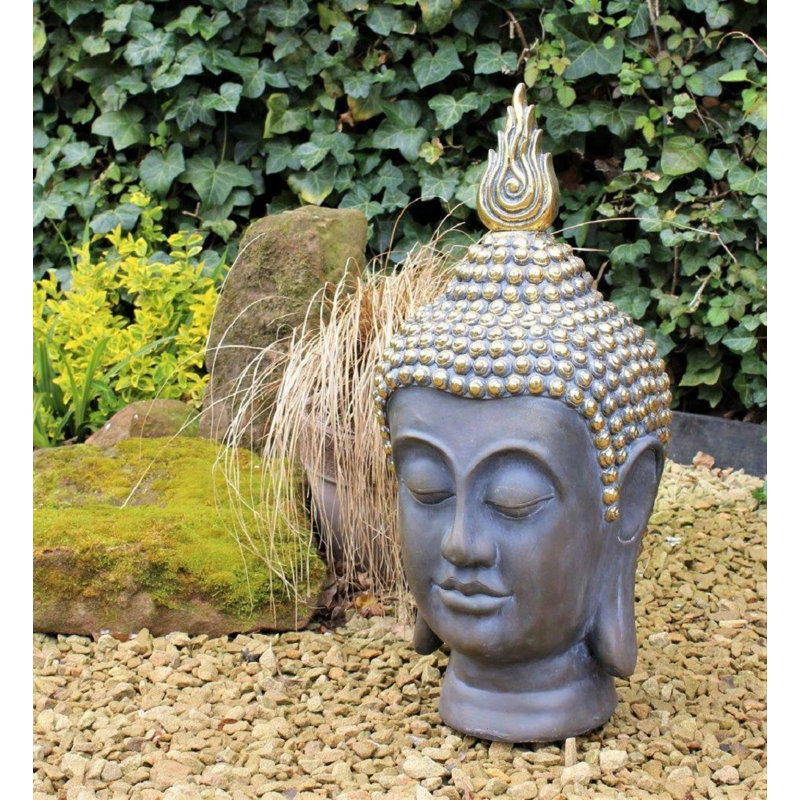 Bloomsbury Market Gartenkunst BuddhaKopf & Bewertungen Wayfair.de
